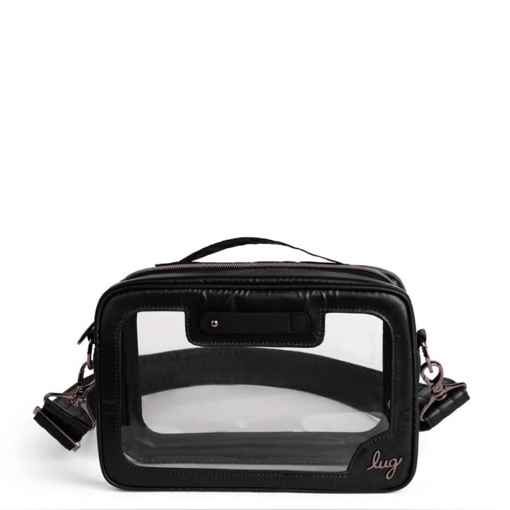 Lug Carriage Clearview Crossbody Bag NWT Metallic Silver or Black - Picture 2 of 16